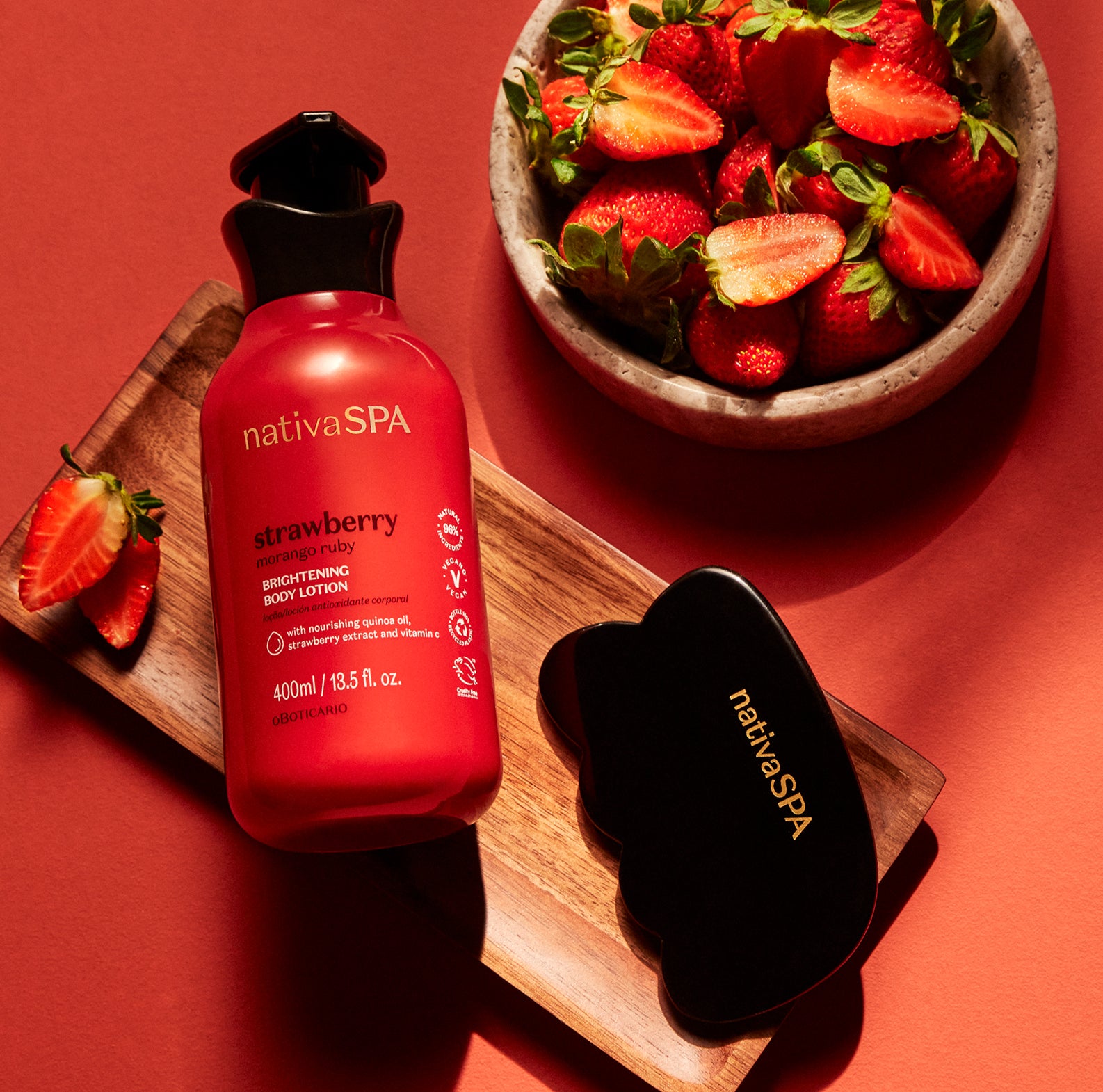 Strawberry Brightening Body Lotion – Nativa SPA